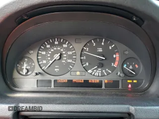 2001 BMW X5 4.4i with VIN WBAFB33581LH16948, listed as a Copart auction lot 44383785 with 143,249 mi miles and Salvage Title. Bid and sale history available at carsss.com. Image 9.