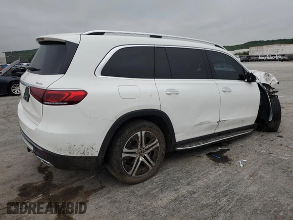 2022 Mercedes-Benz GLS 450 with VIN 4JGFF5KE7NA630075, listed as a Copart auction lot 53531905 with 69,086 mi miles and Salvage title. Bid and sale history available at DreamBid. Image 3.