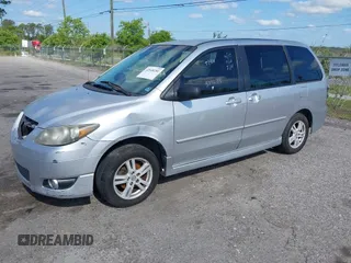 2005 Mazda MPV LX with VIN JM3LW28A850537234, listed as a IAAI auction lot 42048281 with 228,925 mi miles. Bid and sale history available at carsss.com. Image 2.