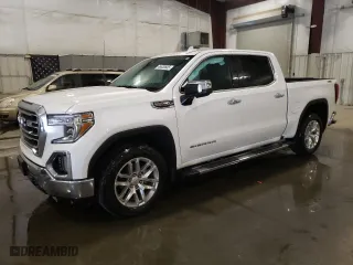 2019 GMC Sierra 1500 SLT with VIN 3GTU9DEL3KG166447, listed as a Copart auction lot 46630855 with 51,279 mi miles and Salvage Title. Bid and sale history available at carsss.com. Image 1.
