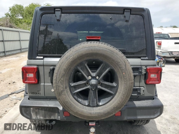 2020 Jeep Wrangler Unlimited Sport S with VIN 1C4HJXDN1LW235278, listed as a Copart auction lot 53735465 with 71,525 mi miles and Salvage title. Bid and sale history available at DreamBid. Image 6.