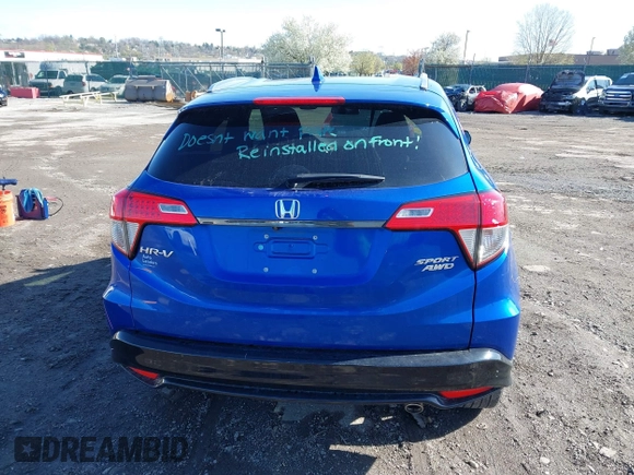 2022 Honda HR-V Sport with VIN 3CZRU6H1XNM710470, listed as a IAAI auction lot 41978040 with 29,703 mi miles. Bid and sale history available at carsss.com. Image 17.