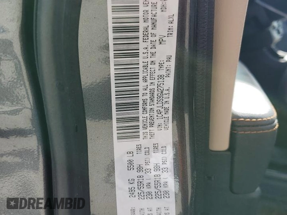 2016 Jeep Cherokee Limited with VIN 1C4PJLDS9GW275138, listed as a Copart auction lot 52558715 with 82,131 mi miles and Salvage Title. Bid and sale history available at carsss.com. Image 15.