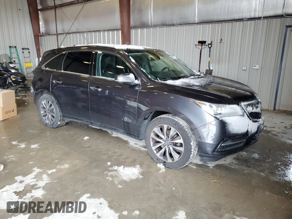 2016 Acura MDX w/Tech with VIN 5FRYD4H40GB001147, listed as a Copart auction lot 50178505 with 157,768 mi miles and Clean Title. Bid and sale history available at carsss.com. Image 4.