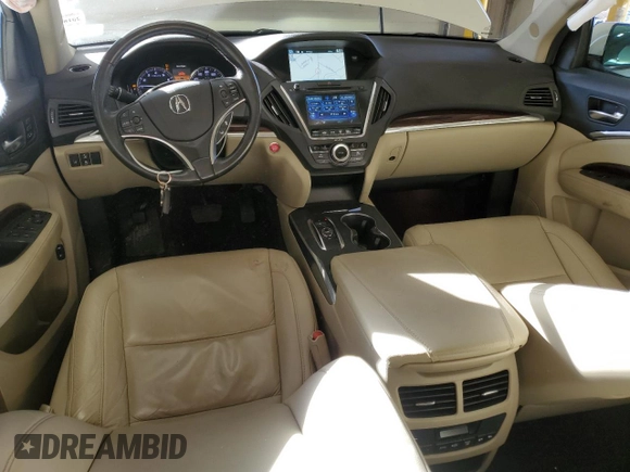 2016 Acura MDX w/Tech with VIN 5FRYD3H46GB017086, listed as a Copart auction lot 45859595 with 94,228 mi miles and Salvage Title. Bid and sale history available at carsss.com. Image 8.