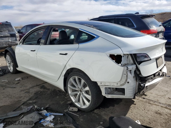 2019 Tesla Model 3 Long Range with VIN 5YJ3E1EB0KF390214, listed as a Copart auction lot 45421615 with 0 mi miles and Salvage Title. Bid and sale history available at carsss.com. Image 2.