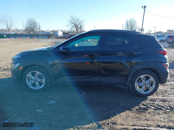 2023 Hyundai Kona SEL with VIN KM8K3CAB4PU019621, listed as a IAAI auction lot 41668932 with 10,530 mi miles. Bid and sale history available at carsss.com. Image 14.