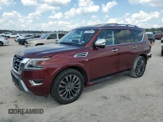 2022 Nissan Armada Platinum with VIN JN8AY2DA6N9391318, listed as a Copart auction lot 71463864 with 82,413 mi miles and Salvage Title. Bid and sale history available at DreamBid. Image 1.
