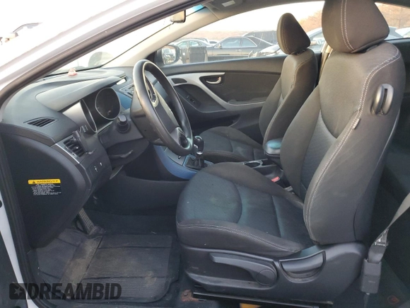 2013 Hyundai Elantra Coupe GS PZEV with VIN KMHDH6AEXDU004610, listed as a Copart auction lot 81362604 with 0 mi miles and Salvage Title. Bid and sale history available at carsss.com. Image 7.