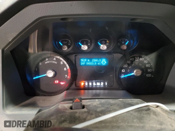 2015 Ford F-250 XLT with VIN 1FTBF2B65FEC94608, listed as a Copart auction lot 45738315 with 84,803 mi miles and Salvage title. Bid and sale history available at DreamBid. Image 9.