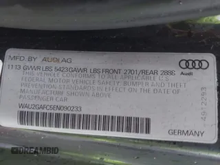 2014 Audi A7 3.0 Prestige with VIN WAU2GAFC5EN090233, listed as a IAAI auction lot 41565942 with 199,890 mi miles. Bid and sale history available at carsss.com. Image 9.