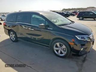 2018 Honda Odyssey EX-L with VIN 5FNRL6H76JB054750, listed as a Copart auction lot 49651795 with 55,451 mi miles and Salvage Title. Bid and sale history available at carsss.com. Image 4.