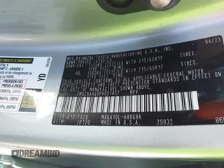 2023 Toyota Corolla Cross LE z VIN 7MUCAAAG5PV051857, wystawiony jako IAAI lot #41662222 z przebiegiem 43 394 mil mil oraz . Historia ofert i sprzedaży dostępna na DreamBid. Obrazek 9.