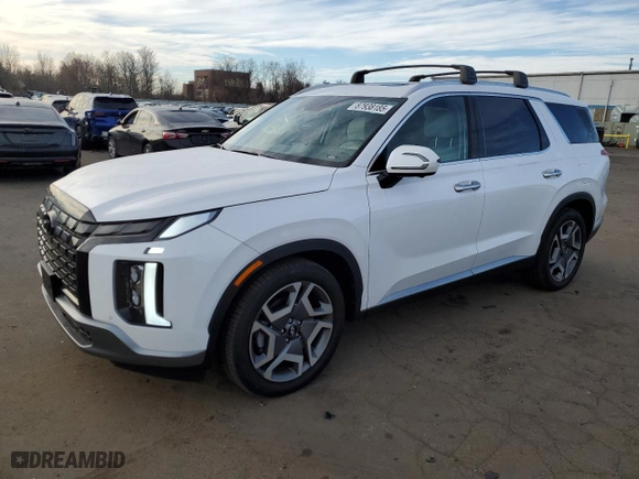 2024 Hyundai Palisade Limited with VIN KM8R5DGE5RU781942, listed as a Copart auction lot 87938185 with 9,394 mi miles and Salvage Title. Bid and sale history available at carsss.com. Image 1.
