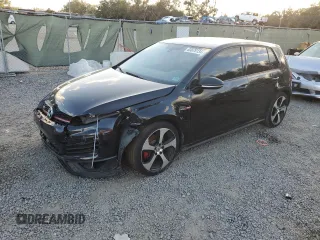 2015 Volkswagen GTI SE with VIN 3VW4T7AU1FM096646, listed as a Copart auction lot 83675134 with 79,900 mi miles and Salvage Title. Bid and sale history available at DreamBid. Image 1.
