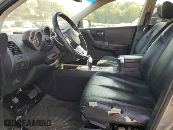 2007 Nissan Murano SL with VIN JN8AZ08W07W665124, listed as a Copart auction lot 59494205 with 177,678 mi miles and Clean title. Bid and sale history available at DreamBid. Image 7.