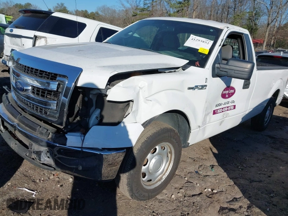 2013 Ford F-150 XL with VIN 1FTNF1CFXDKE78575, listed as a IAAI auction lot 41293852 with 201,332 mi miles. Bid and sale history available at carsss.com. Image 2.