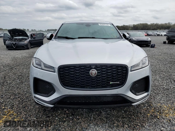 2021 Jaguar F-Pace R-Dynamic S with VIN SADCT2FU1MA663897, listed as a Copart auction lot 85629124 with 60,305 mi miles and Salvage title. Bid and sale history available at DreamBid. Image 5.
