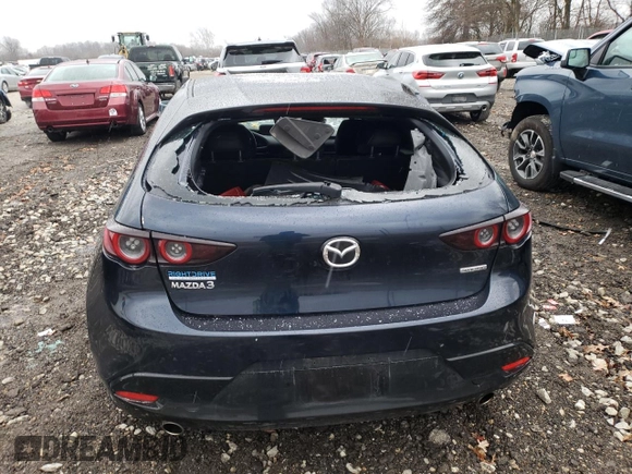 2020 Mazda Mazda3 Hatchback with VIN JM1BPALM0L1175162, listed as a Copart auction lot 84201744 with 61,905 mi miles and Salvage Title. Bid and sale history available at carsss.com. Image 6.