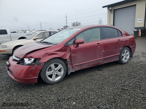 2006 Honda Civic Sdn EX with VIN JHMFA16806S013868, listed as a Copart auction lot 48321375 with 200,958 mi miles and Salvage Title. Bid and sale history available at carsss.com. Image 1.