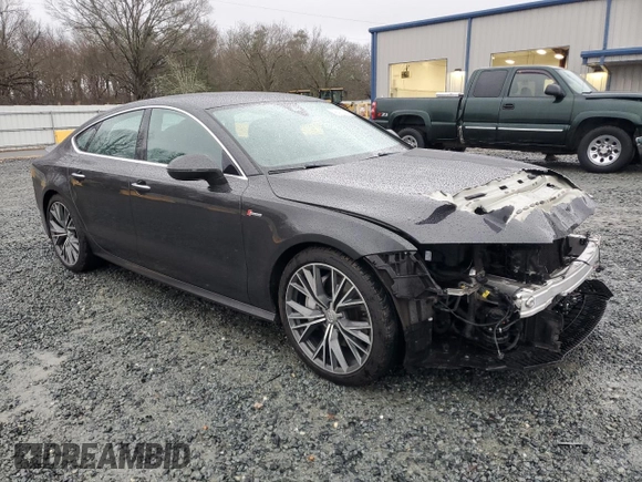 2017 Audi A7 Prestige with VIN WAU22AFC8HN043832, listed as a Copart auction lot 42412214 with 76,025 mi miles. Bid and sale history available at carsss.com. Image 4.