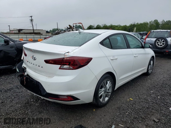 2020 Hyundai Elantra SEL with VIN 5NPD84LF1LH627251, listed as a Copart auction lot 55524685 with 86,266 mi miles and Salvage title. Bid and sale history available at DreamBid. Image 3.