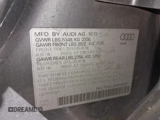 2014 Audi allroad Premium with VIN WA1TFAFL2EA068850, listed as a IAAI auction lot 41640053 with 168,660 mi miles. Bid and sale history available at carsss.com. Image 9.