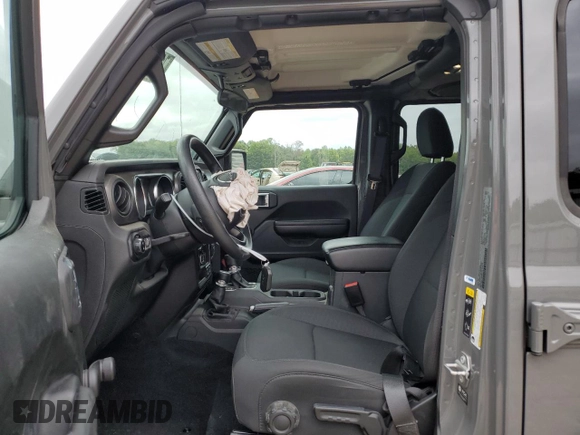 2021 Jeep Gladiator Sport S с VIN 1C6HJTAG1ML599287, выставлен на аукционе Copart как лот 71597864 с пробегом 23 186 миль миль и Списание • Salvage title. История ставок и продаж доступна на DreamBid. Изображение 7.