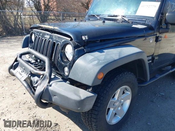 2014 Jeep Wrangler Sport with VIN 1C4AJWAGXEL319749, listed as a IAAI auction lot 41752779 with 140,045 mi miles and . Bid and sale history available at DreamBid. Image 18.