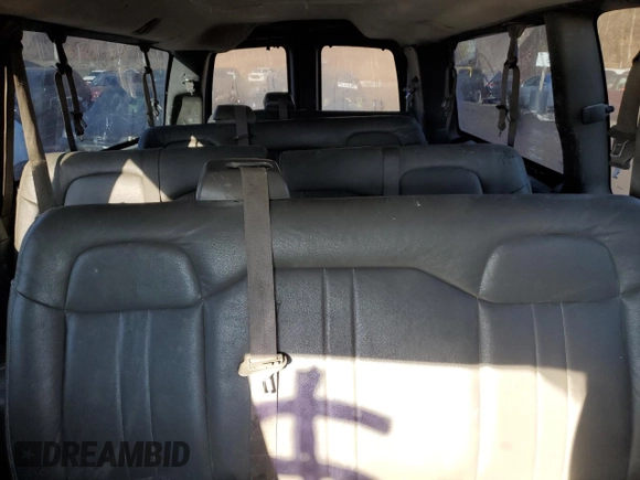 2012 Chevrolet Express Passenger 1LS with VIN 1GAZGZFA8C1191908, listed as a Copart auction lot 46998515 with 220,513 mi miles and Clean title. Bid and sale history available at DreamBid. Image 10.