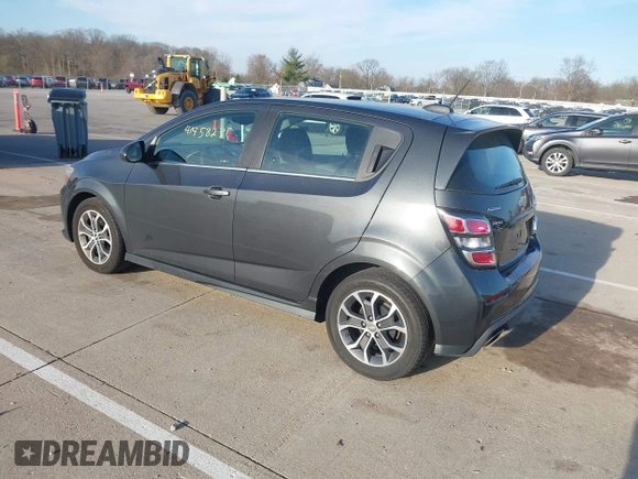 2017 Chevrolet Sonic LT with VIN 1G1JD6SH7H4159111, listed as a IAAI auction lot 41958231 with 125,758 mi miles and . Bid and sale history available at DreamBid. Image 3.