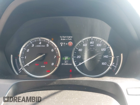 2015 Acura TLX V6 Tech with VIN 19UUB3F5XFA006165, listed as a IAAI auction lot 40686904 with 211,648 mi miles. Bid and sale history available at carsss.com. Image 7.