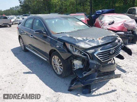 2015 Hyundai Sonata 2.4L Sport with VIN 5NPE34AF7FH250547, listed as a IAAI auction lot 42033370 with 79,840 mi miles. Bid and sale history available at carsss.com. Image 1.