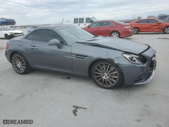 2017 Mercedes-Benz SLC with VIN WDDPK3JA3HF137269, listed as a Copart auction lot 45907695 with 80,308 mi miles and Salvage Title. Bid and sale history available at carsss.com. Image 4.