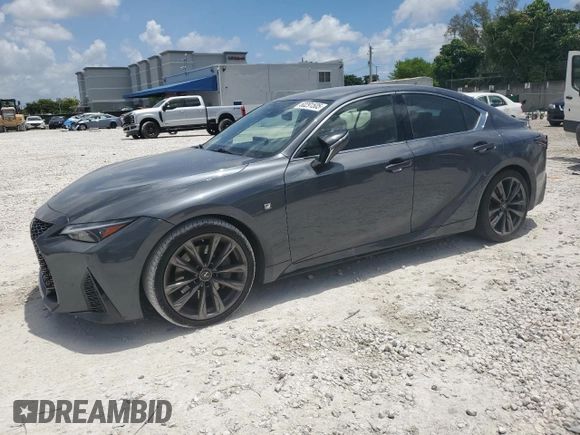 2021 Lexus IS 350 F Sport with VIN JTHGZ1B25M5038646, listed as a Copart auction lot 60291505 with 106,116 mi miles and Non repairable. Bid and sale history available at DreamBid. Image 1.