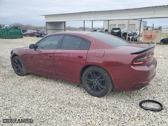 2018 Dodge Charger SXT with VIN 2C3CDXBG2JH273866, listed as a Copart auction lot 48183555 with 85,255 mi miles and Salvage Title. Bid and sale history available at carsss.com. Image 2.