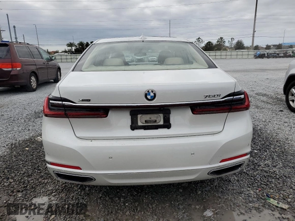 2020 BMW 7 Series 750i xDrive with VIN WBA7U2C05LGJ59504, listed as a Copart auction lot 42771535 with 20,496 mi miles and Salvage Title. Bid and sale history available at carsss.com. Image 6.