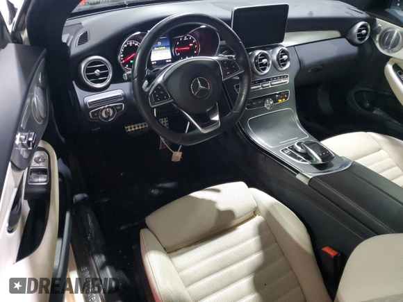 2018 Mercedes-Benz C 300 with VIN WDDWJ4KB4JF606547, listed as a Copart auction lot 42483995 with 82,083 mi miles and Salvage title. Bid and sale history available at DreamBid. Image 8.
