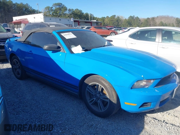 2012 Ford Mustang V6 with VIN 1ZVBP8EM4C5279441, listed as a IAAI auction lot 41810554 with 197,973 mi miles and . Bid and sale history available at carsss.com. Image 1.