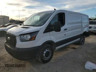 2023 Ford Transit Cargo with VIN 1FTYE1Y85PKB93653, listed as a Copart auction lot 47221395 with 11,048 mi miles and Salvage Title. Bid and sale history available at carsss.com. Image 1.