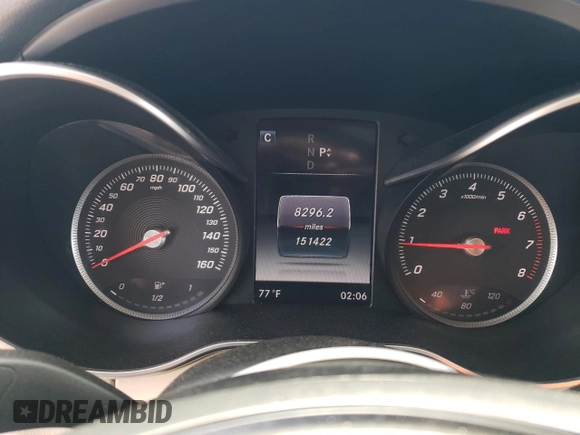 2016 Mercedes-Benz C 300 with VIN 55SWF4JB7GU123854, listed as a Copart auction lot 51406895 with 151,422 mi miles and Salvage Title. Bid and sale history available at carsss.com. Image 9.