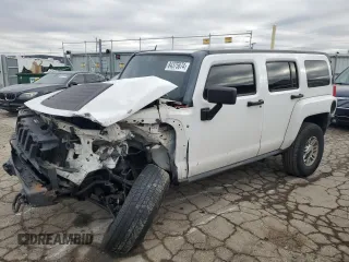 2007 Hummer H3 SUV with VIN 5GTDN13E478256422, listed as a Copart auction lot 84375874 with 203,057 mi miles and Salvage Title. Bid and sale history available at DreamBid. Image 1.
