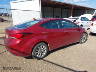 2014 Hyundai Elantra SE with VIN 5NPDH4AE1EH542553, listed as a IAAI auction lot 41963357 with 196,233 mi miles. Bid and sale history available at carsss.com. Image 4.