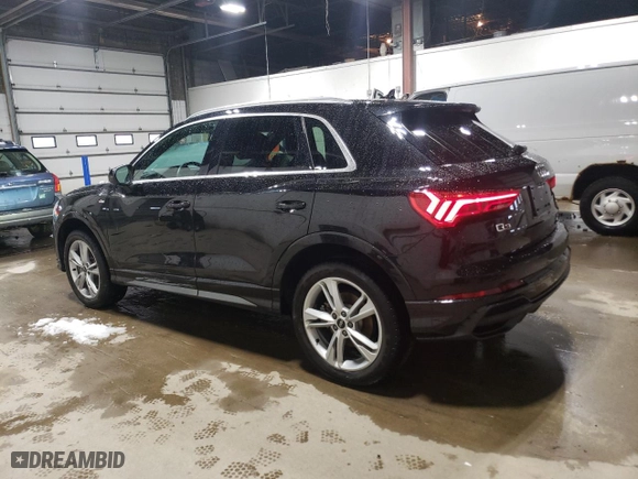 2021 Audi Q3 S line Premium Plus with VIN WA1EECF30M1140070, listed as a Copart auction lot 51533335 with 27,018 mi miles and Salvage Title. Bid and sale history available at carsss.com. Image 2.