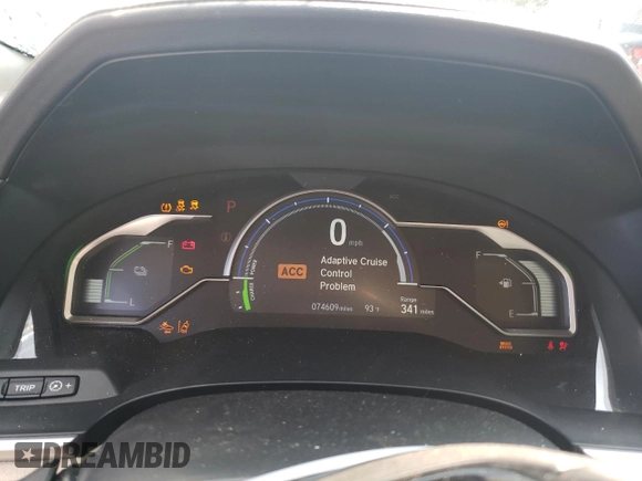 2018 Honda Clarity Plug-In Hybrid Touring with VIN JHMZC5F36JC005893, listed as a Copart auction lot 71315744 with 74,609 mi miles and Salvage Title. Bid and sale history available at carsss.com. Image 9.