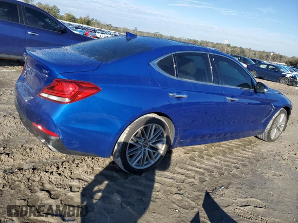 2020 Genesis G70 2.0T with VIN KMTG34LA6LU053351, listed as a Copart auction lot 89288705 with 21,798 mi miles and Salvage title. Bid and sale history available at DreamBid. Image 3.