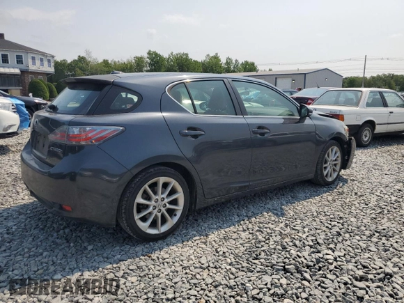 2011 Lexus CT 200h with VIN JTHKD5BH9B2029984, listed as a Copart auction lot 64654865 with 108,791 mi miles and Clean title. Bid and sale history available at DreamBid. Image 3.