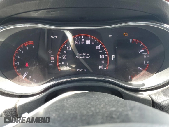 2014 Dodge Durango Citadel with VIN 1C4SDJET1EC349261, listed as a Copart auction lot 61129465 with 201,451 mi miles and Salvage title. Bid and sale history available at DreamBid. Image 9.