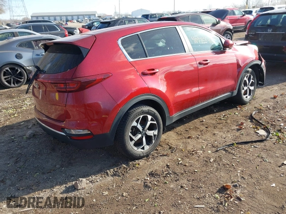 2021 Kia Sportage LX with VIN KNDPM3AC7M7938121, listed as a IAAI auction lot 40975546 with 65,319 mi miles. Bid and sale history available at carsss.com. Image 4.