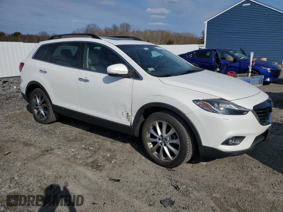 2014 Mazda CX-9 Grand Touring with VIN JM3TB3DVXE0444239, listed as a Copart auction lot 48280945 with 108,406 mi miles and Clean Title. Bid and sale history available at DreamBid. Image 4.
